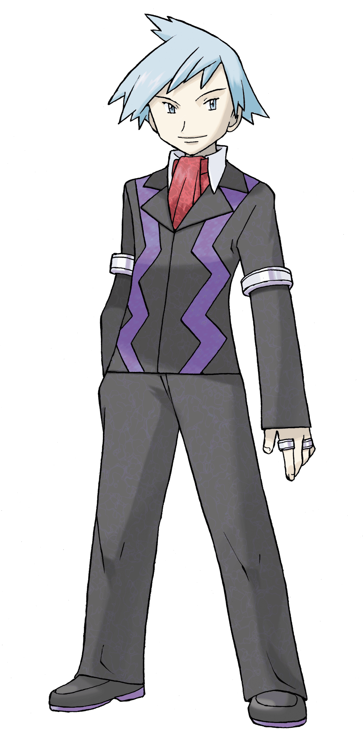 steven stone pokemon card Large Poster from Pokemon, art by Kawacy PulsArt Studio Pokemon Masters EX Can Badge