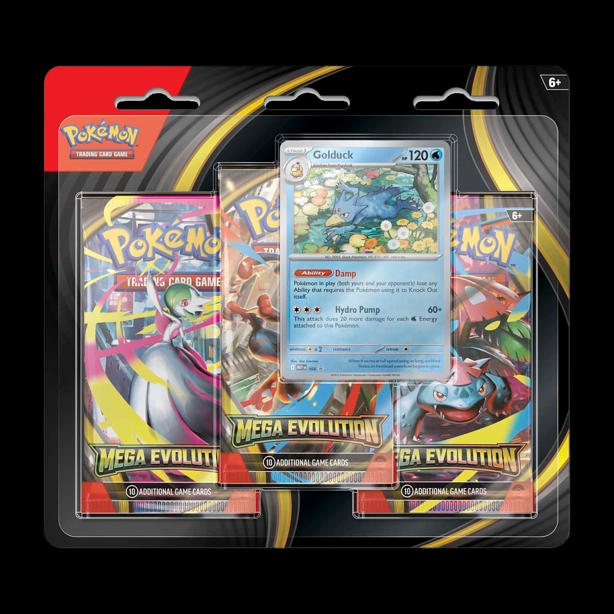 Mega Evolution 3 Pack Blister: Golduck