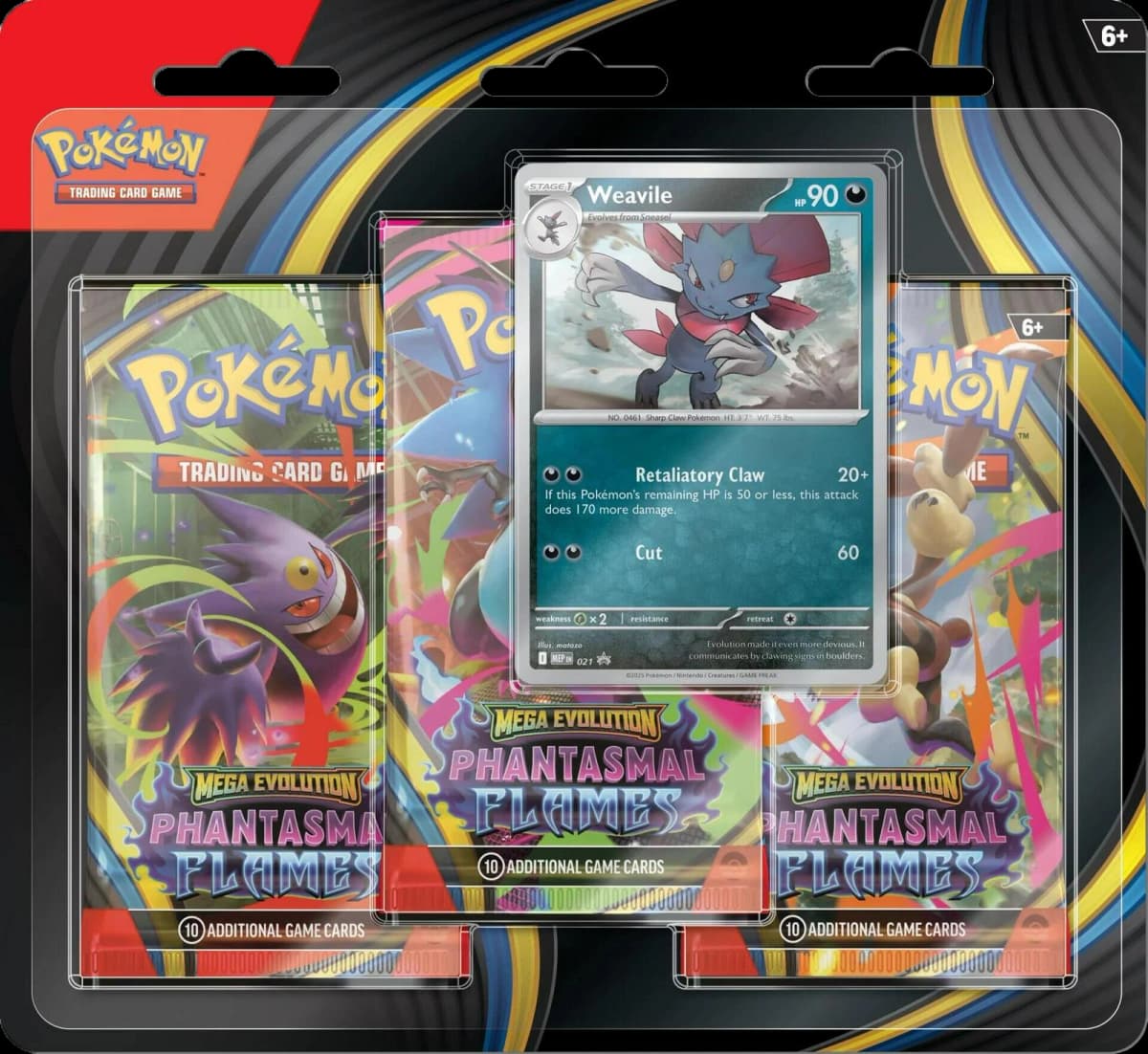 Phantasmal Flames 3 Pack Blister: Weavile