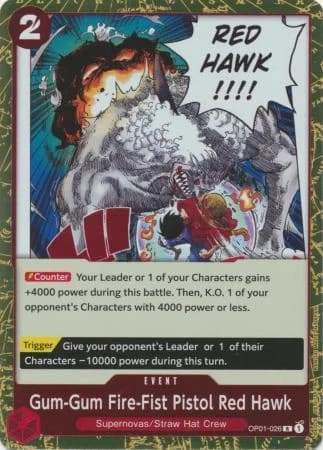 Gum-Gum Fire-Fist Pistol Red Hawk