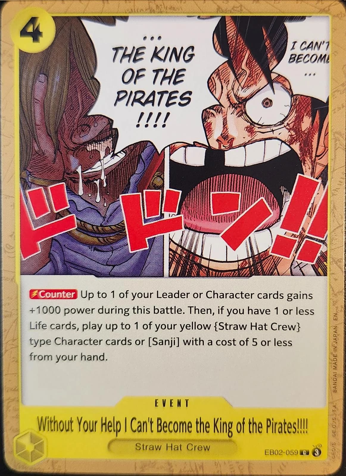 Without Your Help I Can't Become the King of the Pirates!!!!