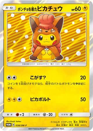 Poncho Wearing Pikachu